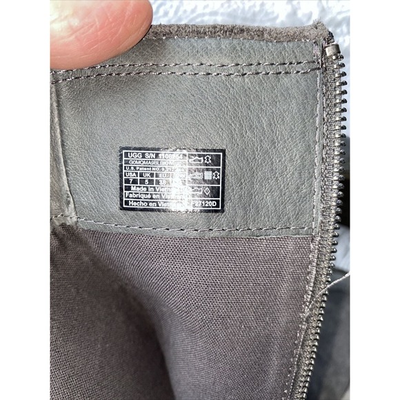 UGG Women’s Emerie Gray Suede Knee High Winter Dress Boots Size 7 - Picture 12 of 12